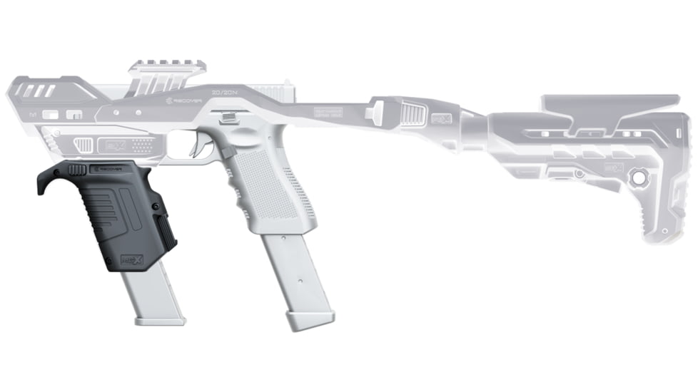 Recover Tactical MGX Forward Mag Pouch for 20/20 Series Stabilizer Kits, Black, MGX-GL-01