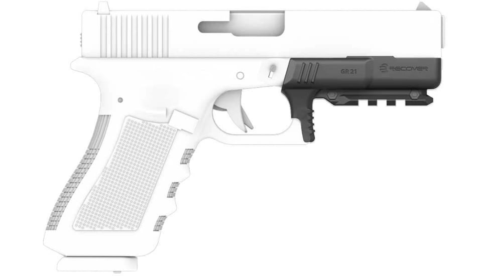 Recover Tactical Picatinny Rail Adapter for Glock 21 Gen 1/2, Black, GR21-01