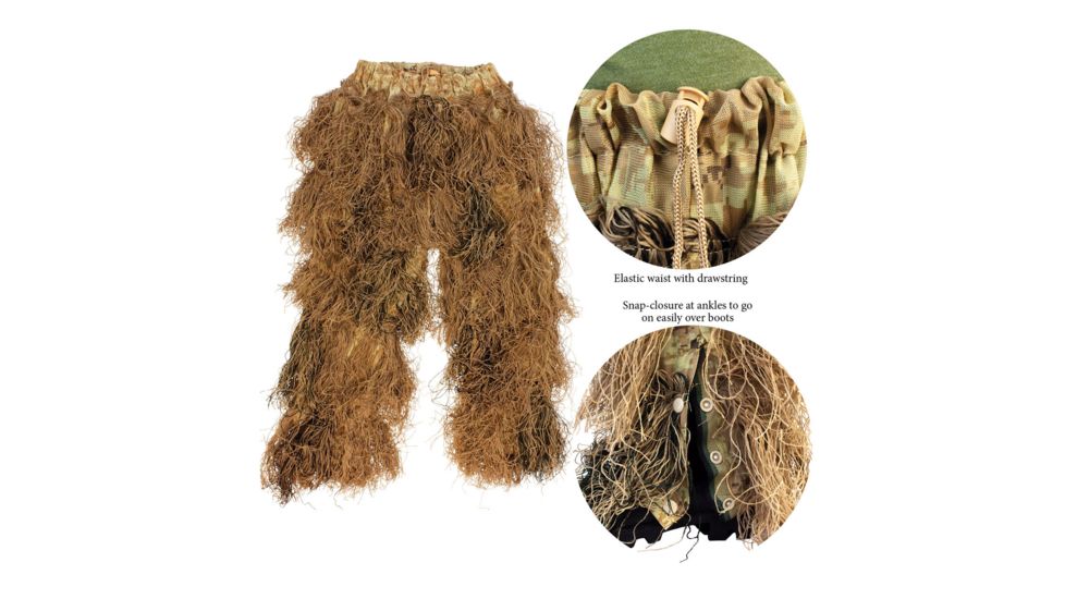 Red Rock Outdoor Gear 5 Piece Ghillie Suit, Desert, X-Large-2X-Large 70916XL/XXL