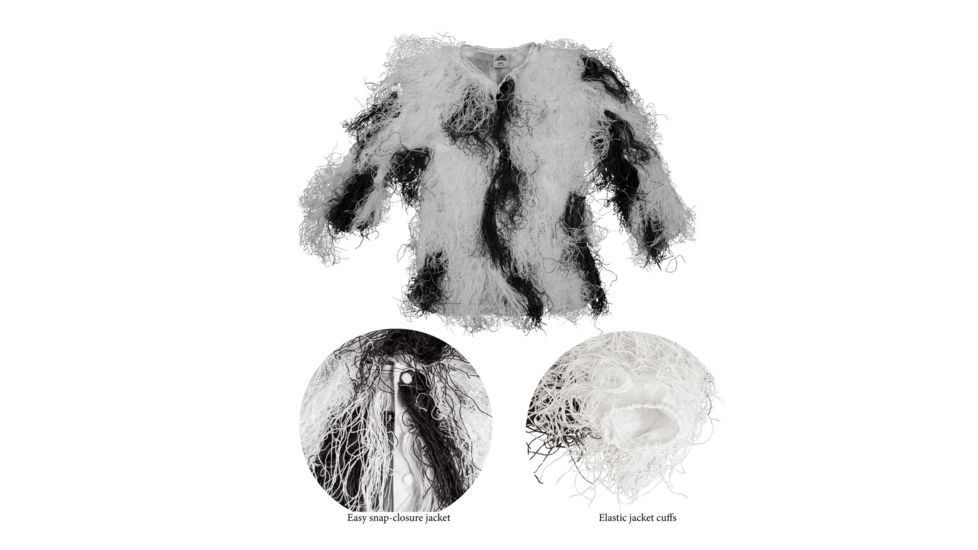 Red Rock Outdoor Gear 5 Piece Ghillie Suit, Snow, X-Large-2X-Large 70917XL/XXL