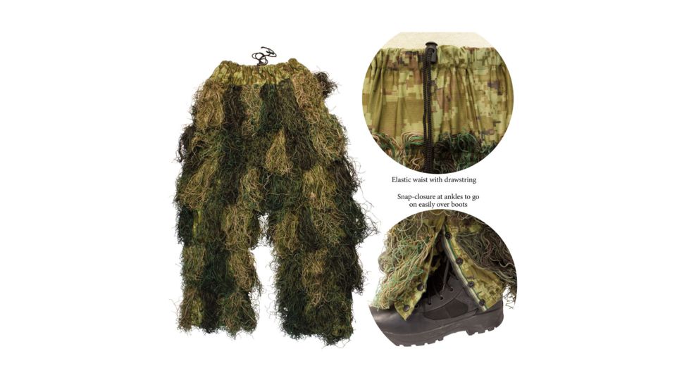 Red Rock Outdoor Gear 5 Piece Ghillie Suit, Woodland, Medium-Large 70915M/L
