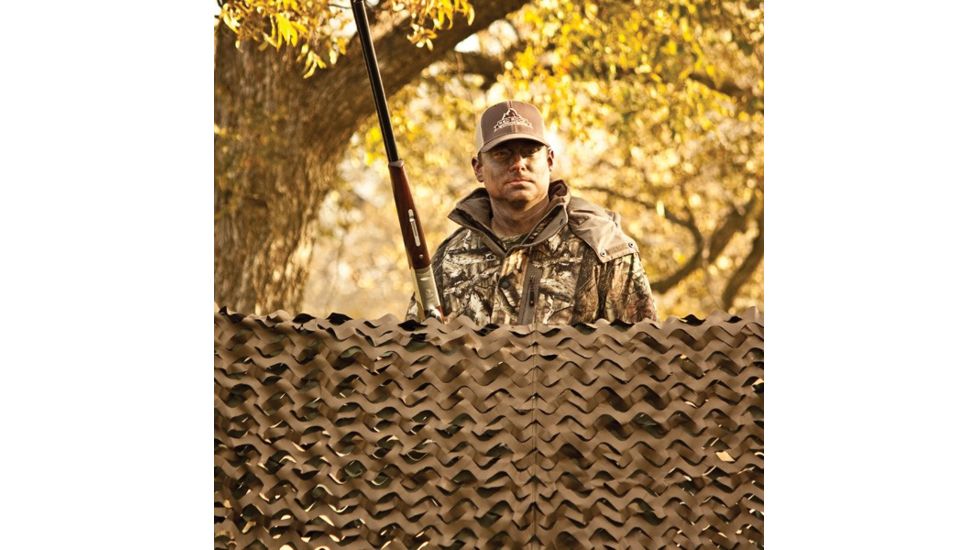 Red Rock Outdoor Gear Big Game Camouflage Netting, Green/Brown, 7'10x9'10in, 03-7191