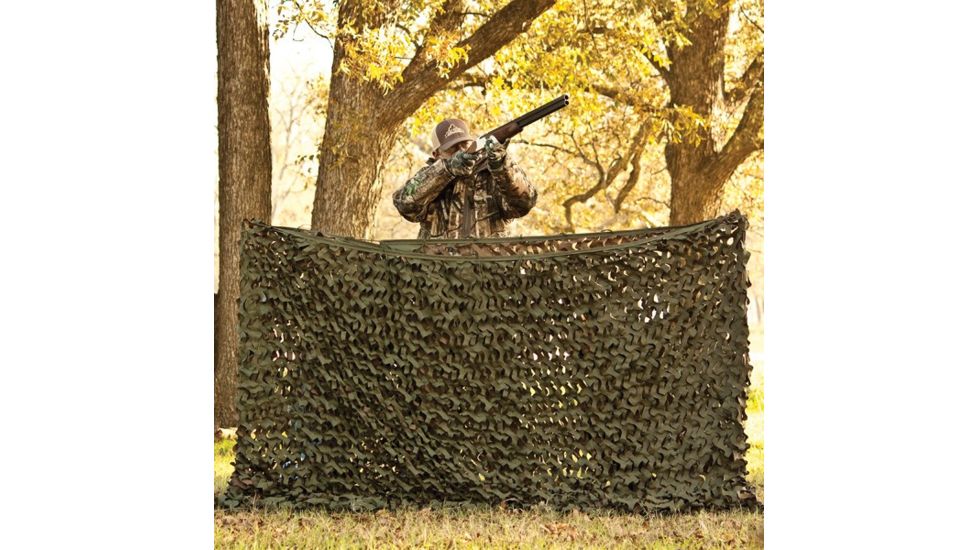 Red Rock Outdoor Gear Big Game Camouflage Netting, Green/Brown, 9'10x9'10in, 03-9191