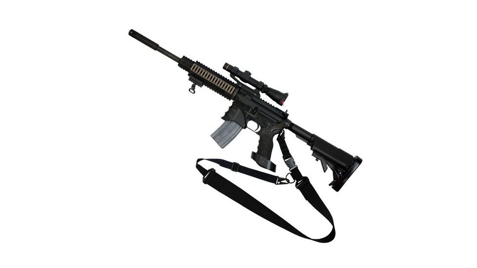 Red Rock Outdoor Gear C2 2-to-1 Point 2in. Tactical Sling, Black 37-002BLK