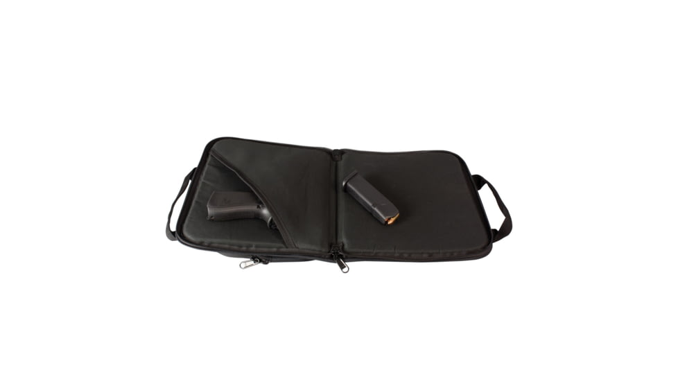 Red Rock Outdoor Gear Deluxe Single Pistol Case, Black/Olive Drab, 80270BOD