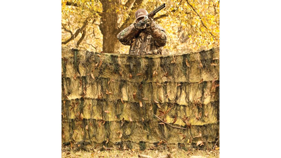 Red Rock Outdoor Gear Ghillie Blind Camouflage Netting, Woodland, 5ftx12ft 70935