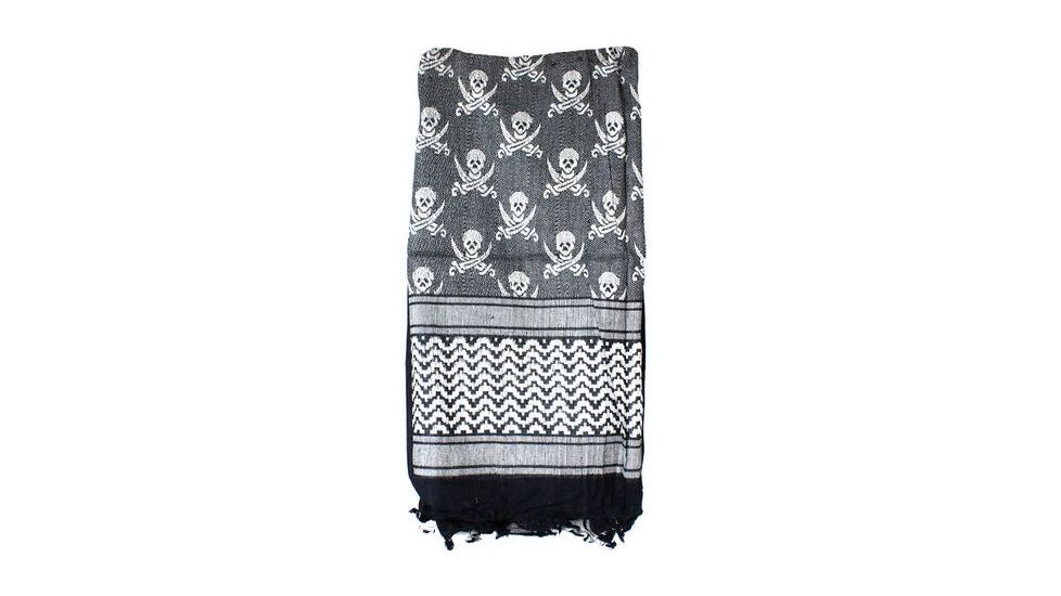 Red Rock Outdoor Gear Shemagh Head Wrap, Jolly Roger, 70-03