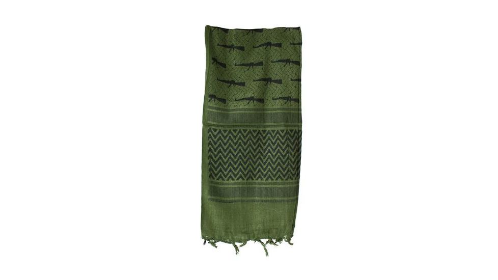 Red Rock Outdoor Gear Shemagh Head Wrap, OD/Black M16, 70-15
