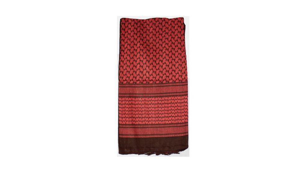 Red Rock Outdoor Gear Shemagh Head Wrap, Red/Black, 70-04