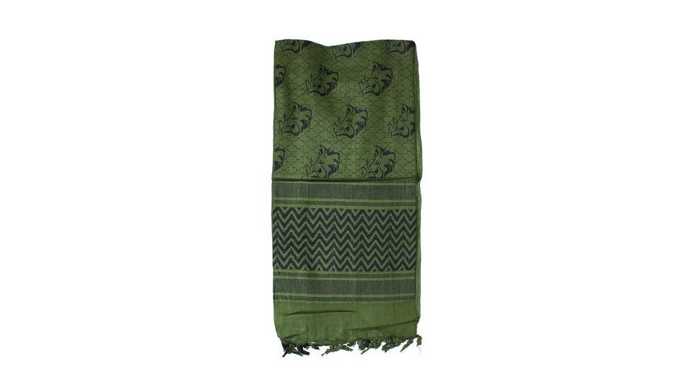 Red Rock Outdoor Gear Shemagh Head Wrap, OD/Black Wild Hog, 70-09