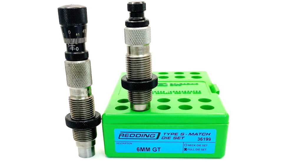 Redding Reloading Type S-Match Full Die Set, 6mm GT, 36199