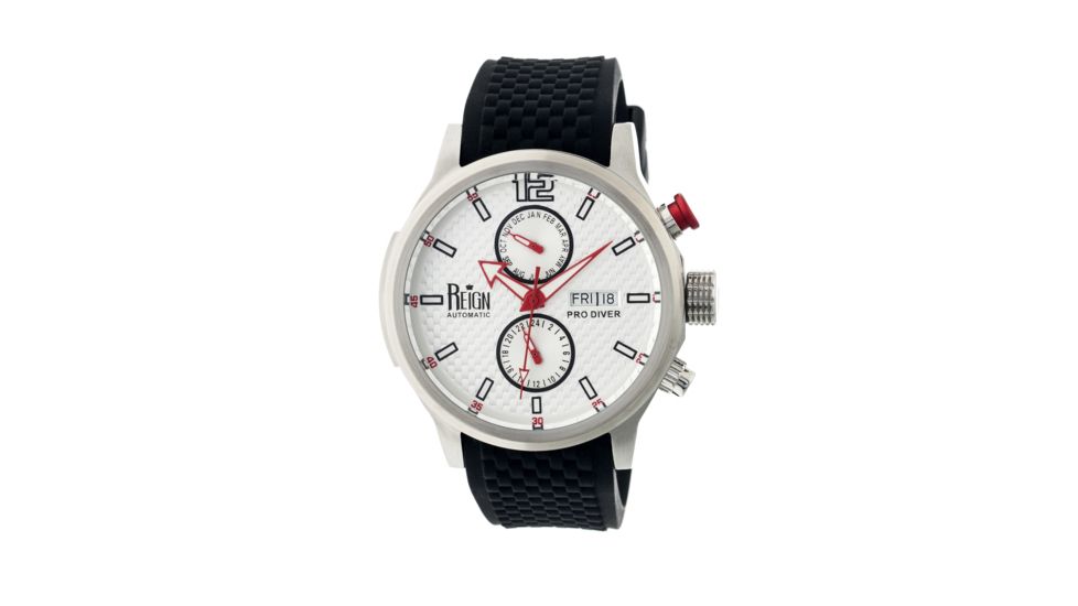 Capetain Pro Diver Mens Watch,White Dial,Steel Case