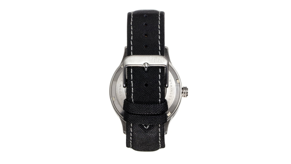 Reign Henry Automatic Canvas-Overlaid Leather-Band Watch w/Date, Blue - Mens, REIRN6204