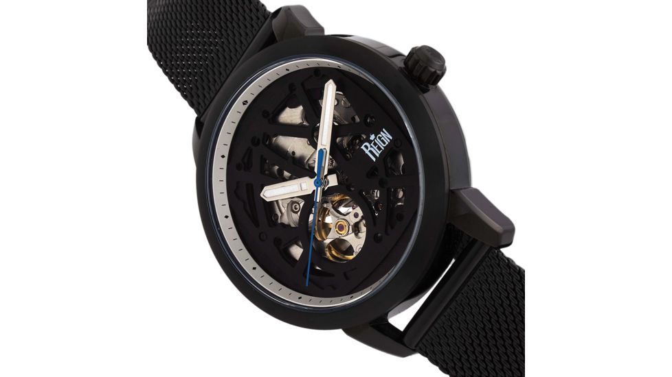 Reign Rudolf Automatic Skeleton Bracelet Watch, Black, One Size, REIRN5906