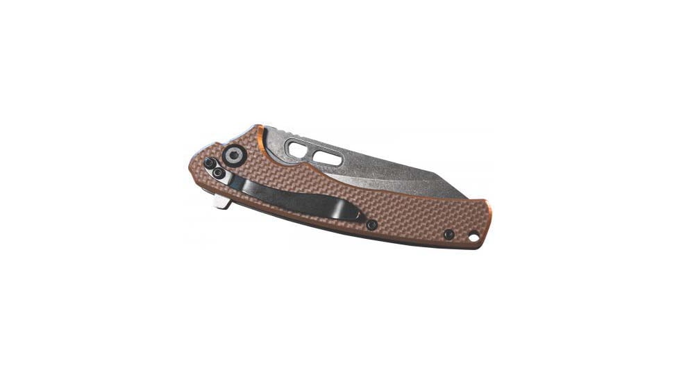 Remington Cutlery EDC Coping Folder, 4in, G10 Tan Handle/Stone Washed, 15664