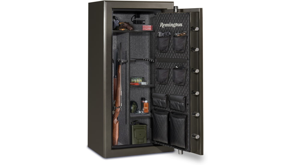 Remington Express Series Gun Safe, 24-Gun, Graphite Satin Metallic Powder Coat, SECSAR5924E