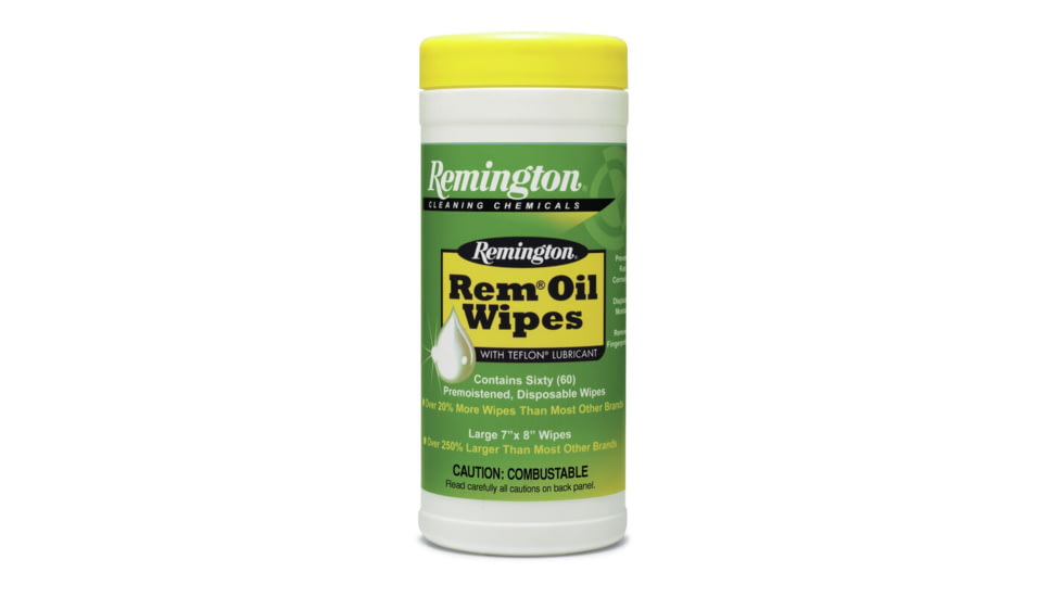Remington Oil Wipes, Pop up Wipes 7inx8in, 52613