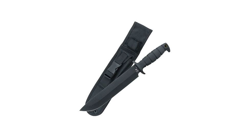 Renegade Tactical Steel G4 Survivor Fixed Blade Knife, Black RT118