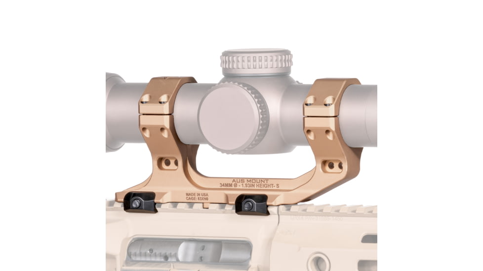 Reptilia AUS Optic Mount, 1.93inch Height, FDE, 34mm, 100-243