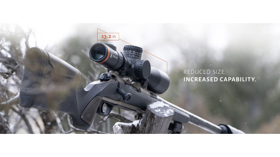 Revic Radikl RS25b 4-25x50mm Rifle Scope, 34mm Tube, First Focal Plane, Ballistics RH2 Reticle, Black, AY-R-E2610