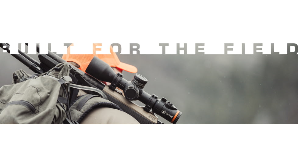 Revic Radikl RS25b 4-25x50mm Rifle Scope, 34mm Tube, First Focal Plane, Ballistics RH2 Reticle, Black, AY-R-E2610