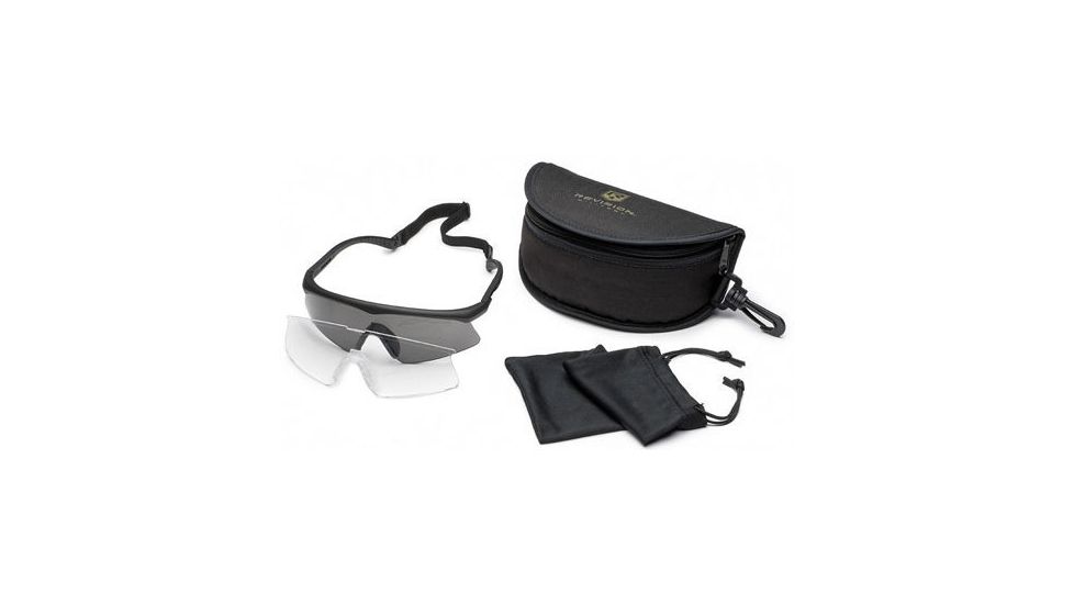 Revision Sawfly Ballistic Eyeshield Essential Kit - Large Black Frame 400760301