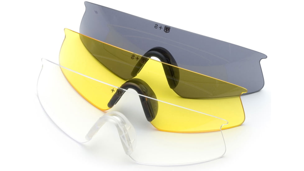 Re Vision Eyewear Saw Fly Sunglasses for Revision Eye Wear Solar, High-Impact, Vermillion and Clear Military Lenses, Large