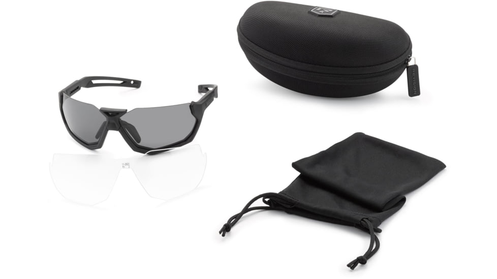 Revision Slingshot Ballistic Two Lenses Sunglasses, Clear/Smoke BC, 4-0759-9001