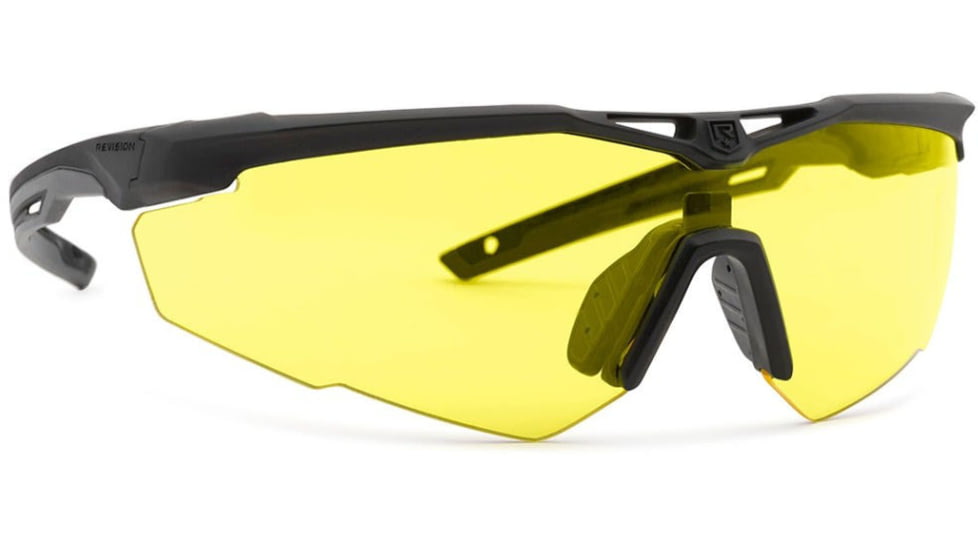 Revision Stingerhawk Deluxe Kits, Lens Yellow, Clear and Smoke, Frame Black, Large, 4-0152-0035