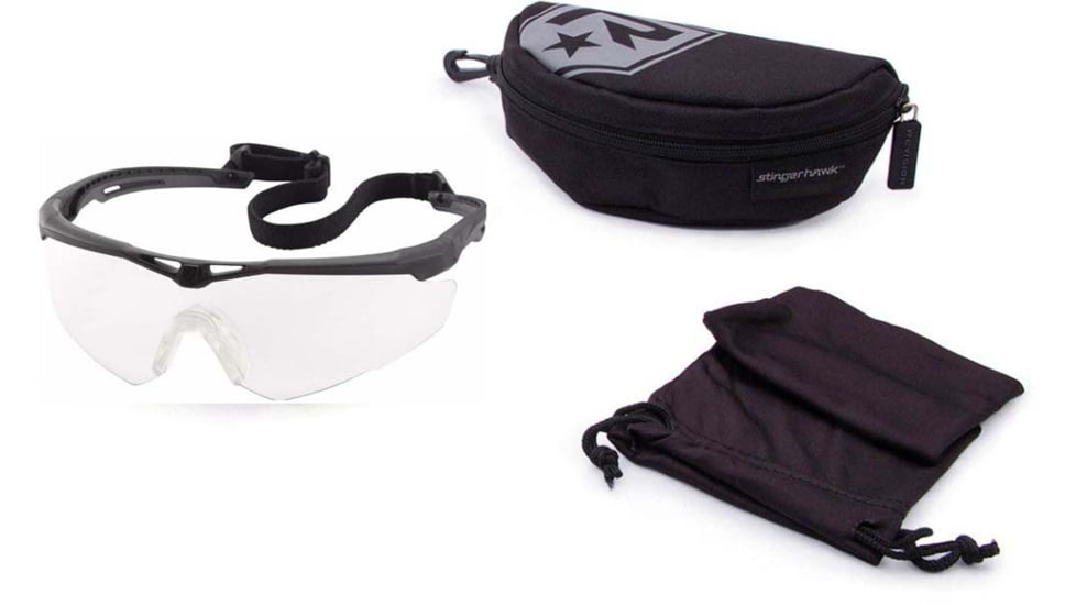 Revision Stingerhawk Eyewear System Basic Kit Shooting Glasses, Regular, Clear, 4-0152-0026