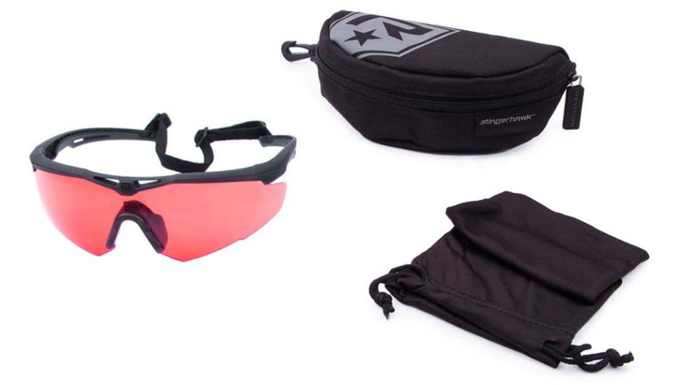 Revision Stingerhawk Eyewear System Gf-8 Basic Kit Shooting Glasses, Large, 4-0152-9026