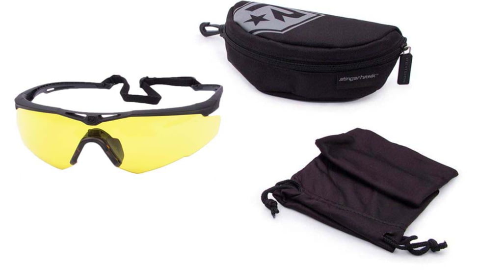 Revision Stingerhawk Eyewear System Basic Kit Shooting Glasses, Regular, Yellow, 4-0152-0020