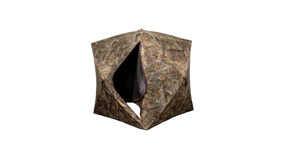 Rhino Blinds R95 Hub Style Ground Blind, 58x58x65in, Realtree EDGE, R95