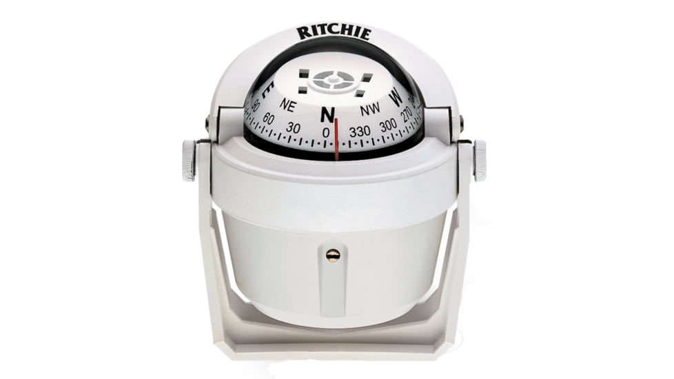 Ritchie B-51W Explorer Compass - Bracket Mount - White 13984