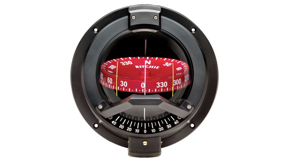 Ritchie BN-202 Navigator Compass - Bulkhead Mount - Black 10349
