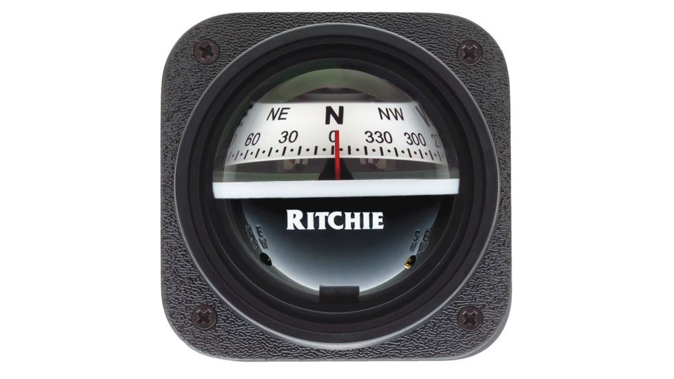 Ritchie V-537W Explorer Compass - Bulkhead Mount - White Dial 36539