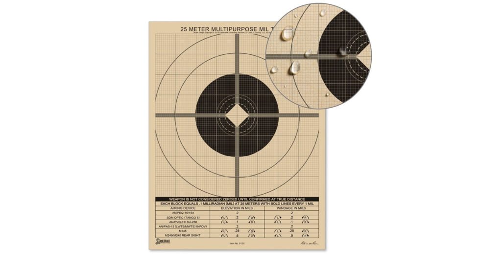 25 METER MIL TARGET