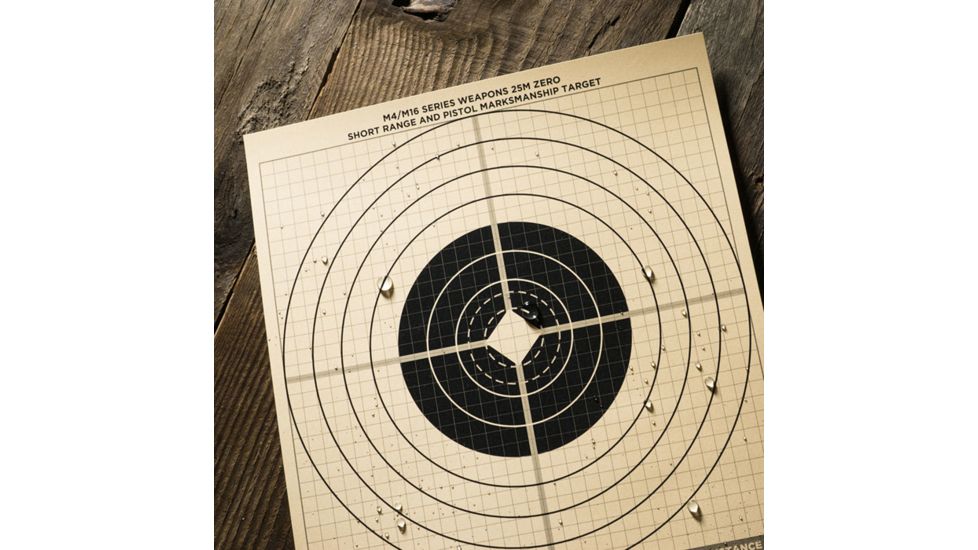 Rite in the Rain 25 Meter Zeroing Paper Target, MOA, 100 Sheets, Tan RR 9126