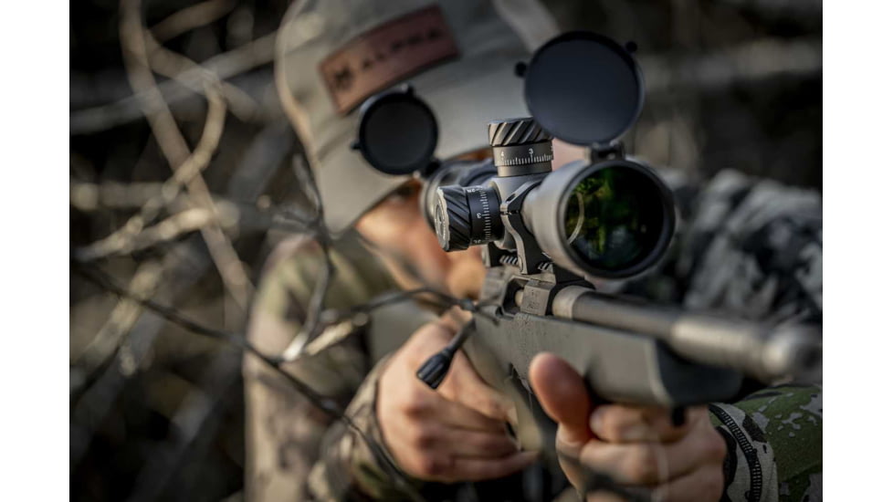 Riton Optics 3 Primal 3-18x50mm Rifle Scope, 30mm Tube, First Focal Plane, LRH Illuminated, Mil Rad, Black, 3P318LFI23