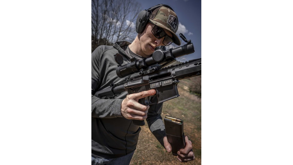 Riton Optics 5 Tactix 1-10x24mm Rifle Scope, 30mm Tube, First Focal Plane, 3OT, Mil Red, Black, 5T110LFI23