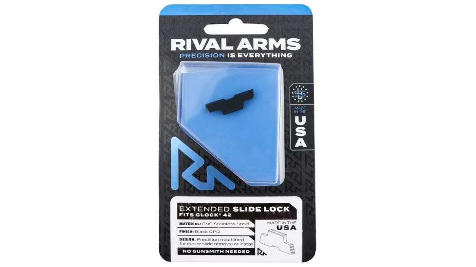 Rival Arms Extended Slide Lock, Glock 42, Black, RA-RA80G004A