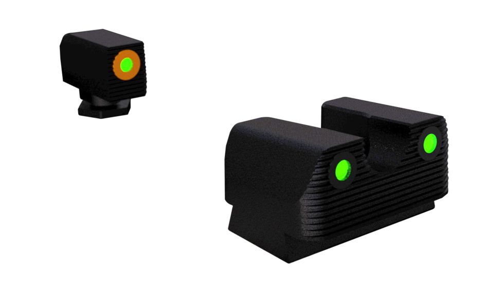 Rival Arms Tritium Night Sgt Set Glock 42/43 W/orange Ring, RA-RA2A231G