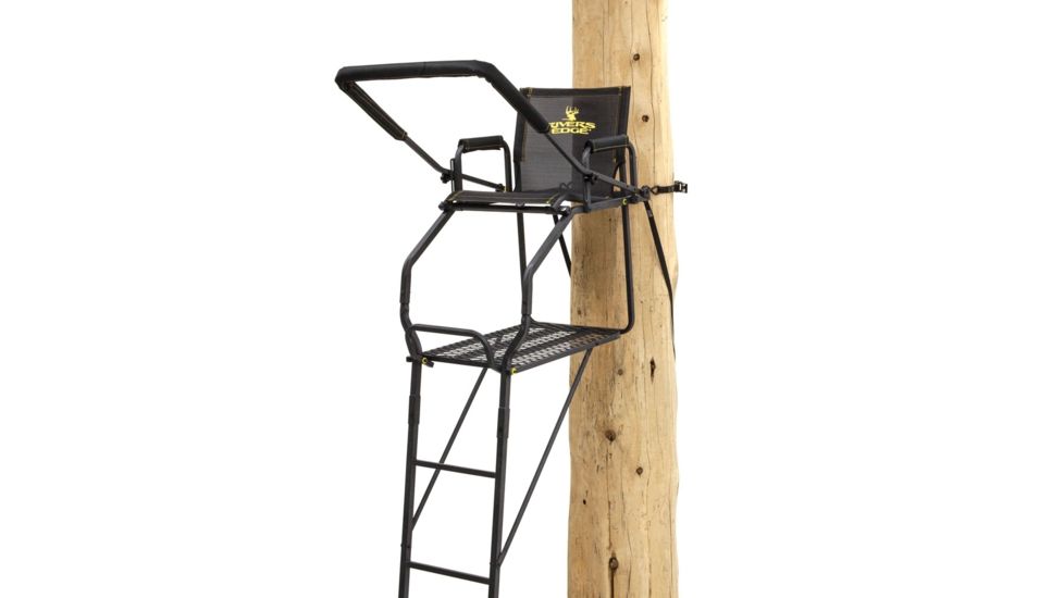 Rivers Edge Treestands Retreat 1-Man Ladder Stand, Black, Medium RE656