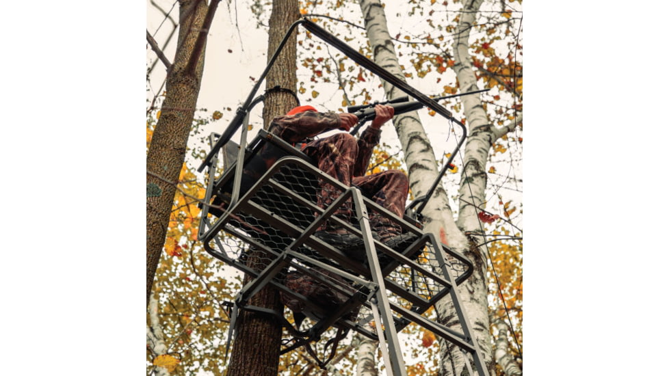 Rivers Edge Treestands TwoPlex- LS Treestand, Black, 17ft 1in, RE669