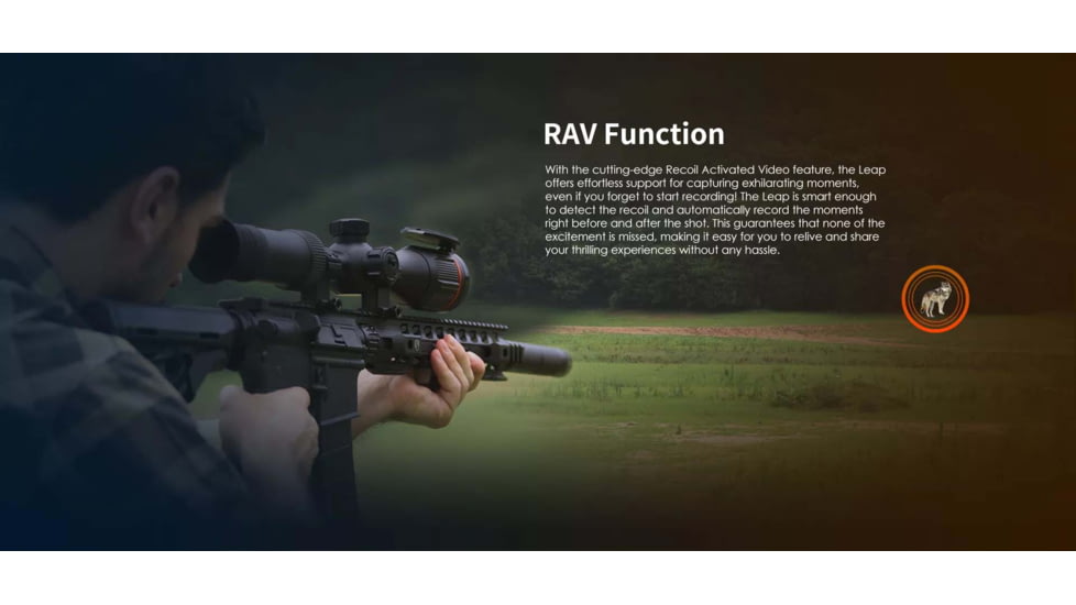 RIX 3.2-9.6x35mm Leap L3 Thermal Imaging Rifle Scope, 30mm Tube, Black, Medium, LEAP L3