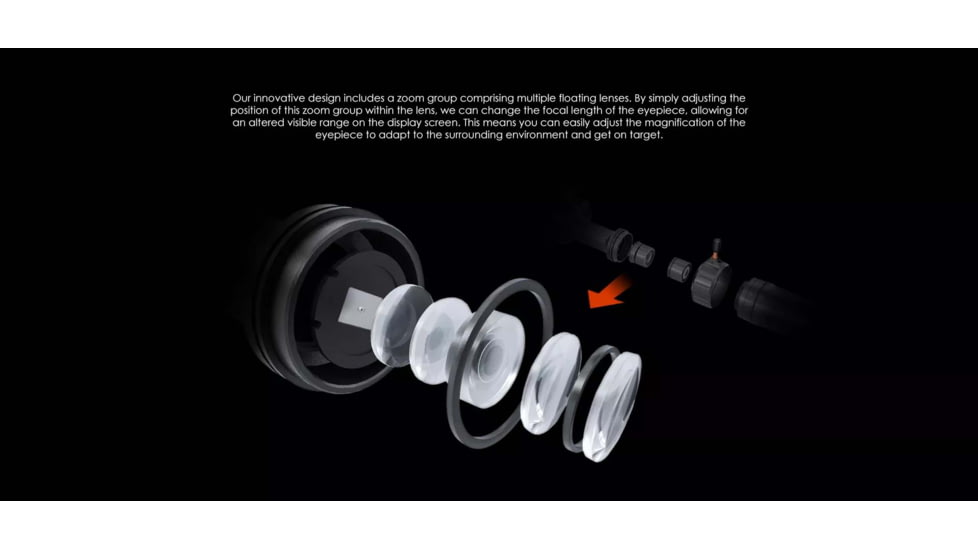 RIX 3.2-9.6x35mm Leap L3 Thermal Imaging Rifle Scope, 30mm Tube, Black, Medium, LEAP L3