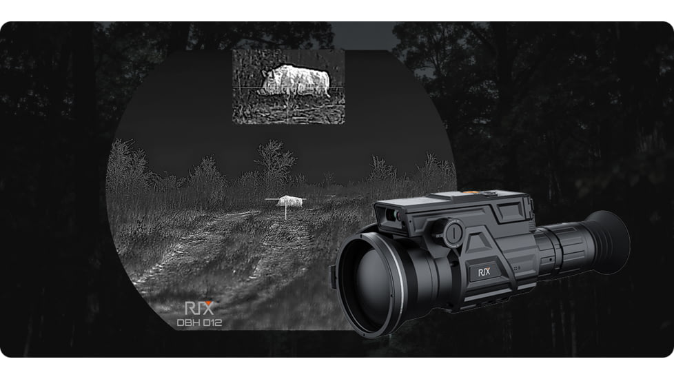 RIX DBH D12 3-20x75mm Thermal Imaging Rifle Scope, 1280x1024, 50hz, Black, RIX DBH D12