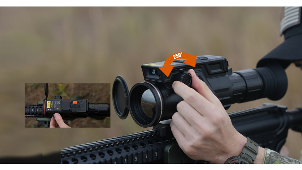 RIX DBH D6 3-18x60mm Thermal Imaging Rifle Scope, 60Hz, 640x512 pixels, Black, RIX DBH D6