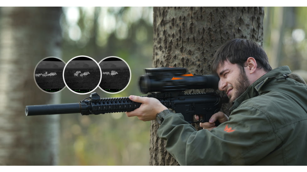 RIX DBH D6 3-18x60mm Thermal Imaging Rifle Scope, 60Hz, 640x512 pixels, Black, RIX DBH D6