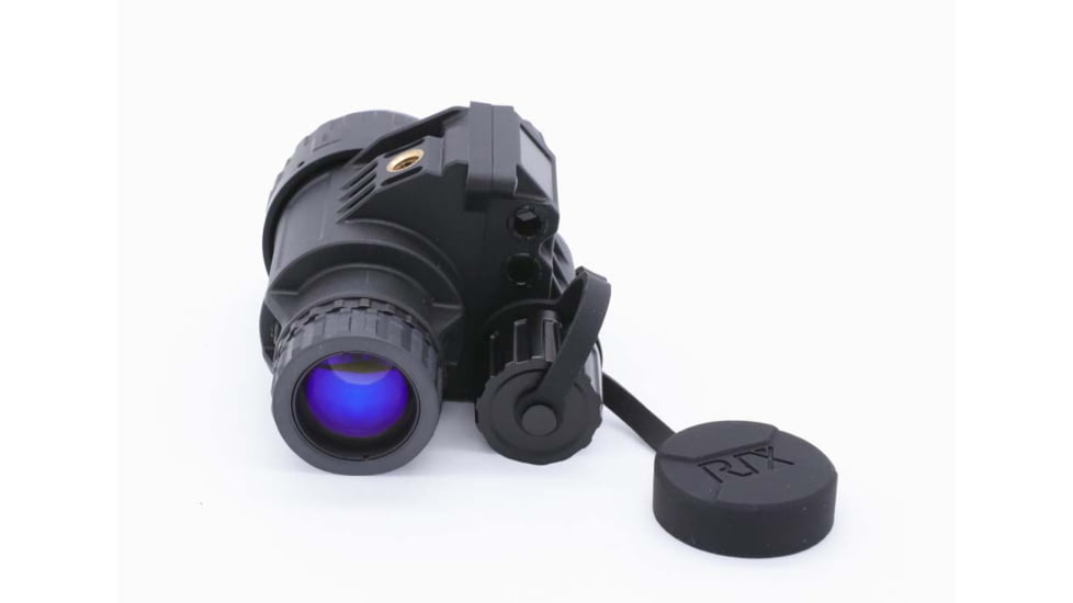 RIX RNV-14 1x25mm Night Vision Monocula rwith White Tubes 1800 FOM, Black, Small, RNV14W18